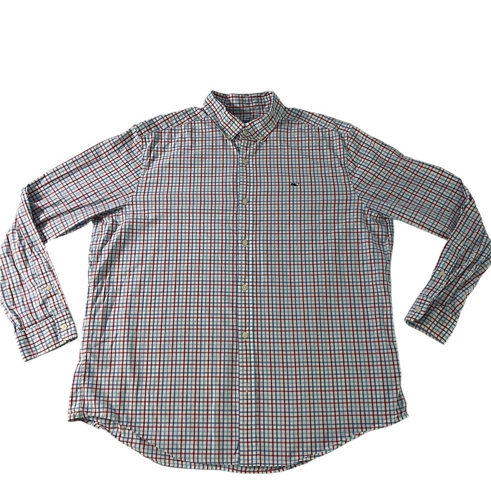 Vineyard‎ Vines Classic Fit Whale Shirt Men's Multicolor Plaid Shirt Size XL